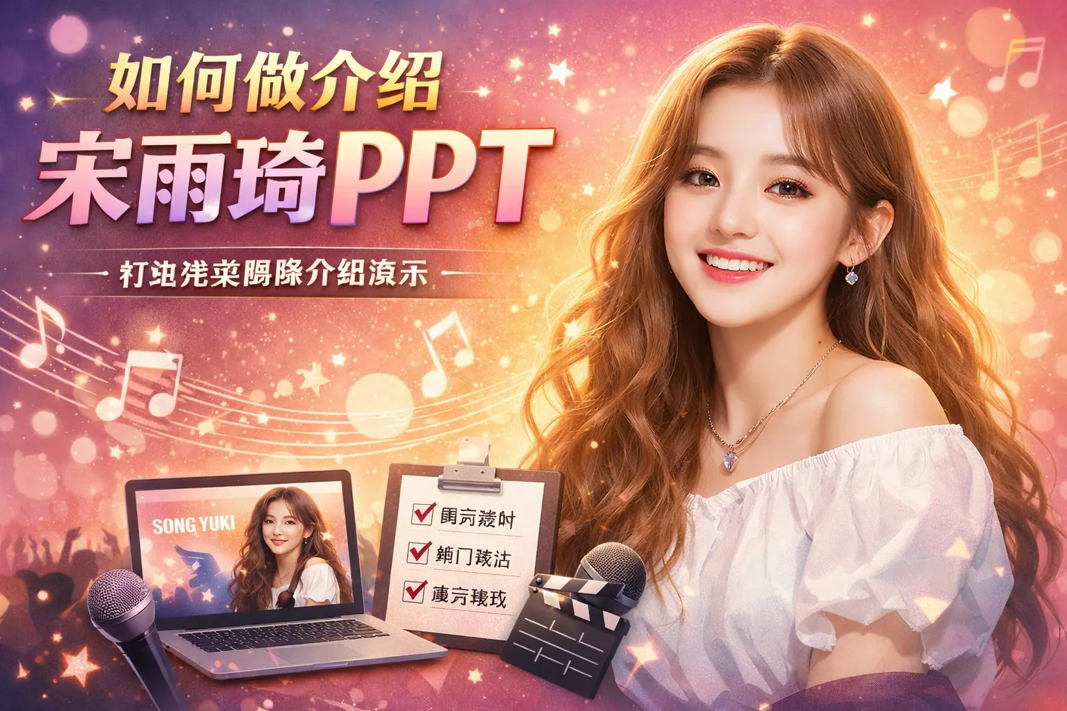 如何做介绍宋雨琦ppt