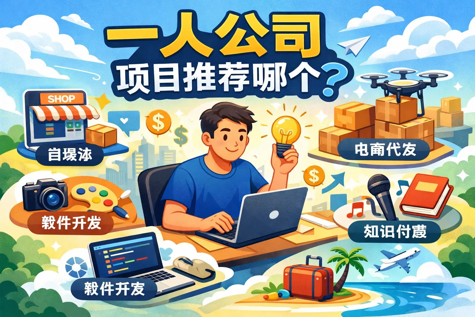 一人公司项目推荐哪个