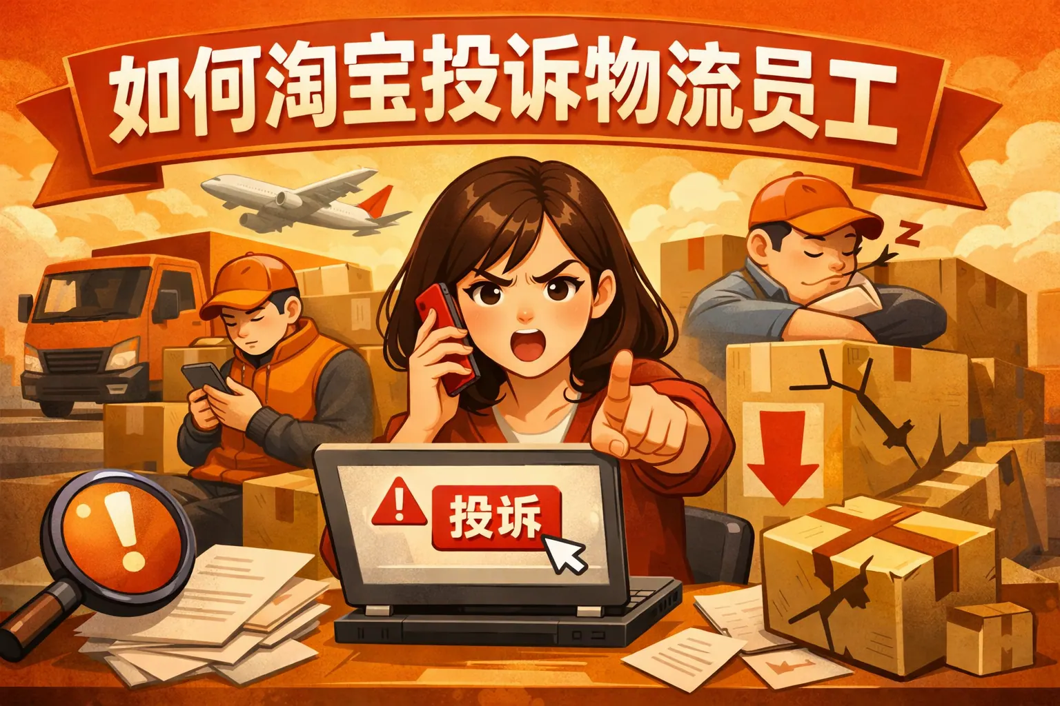 如何淘宝投诉物流员工