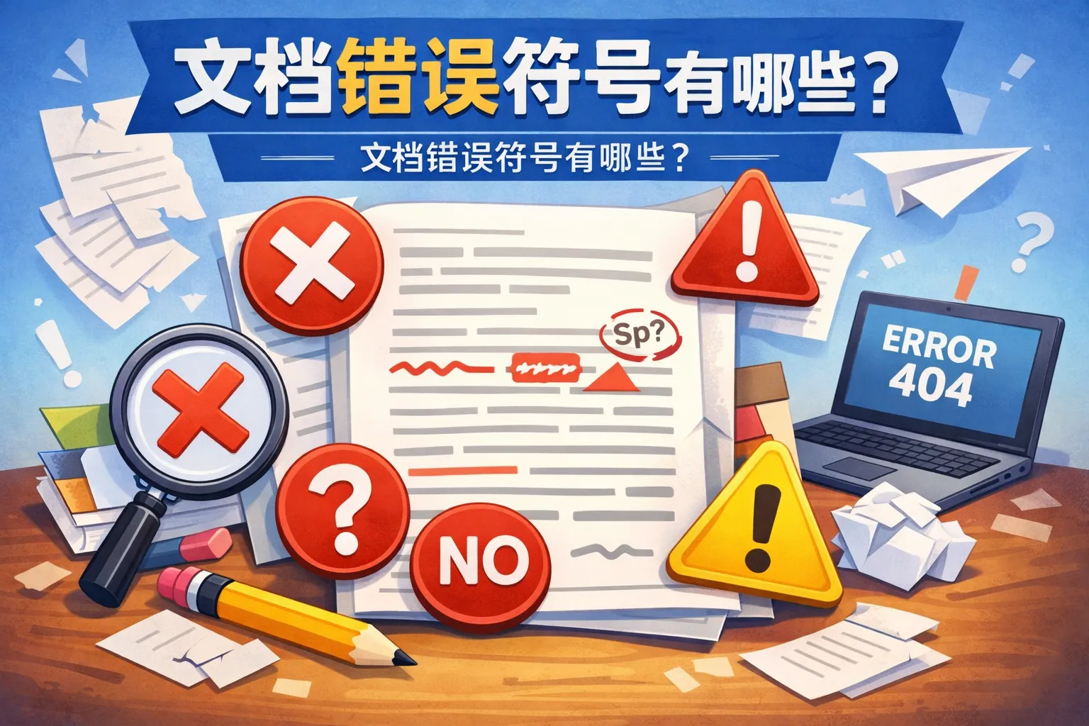 文档错误符号有哪些