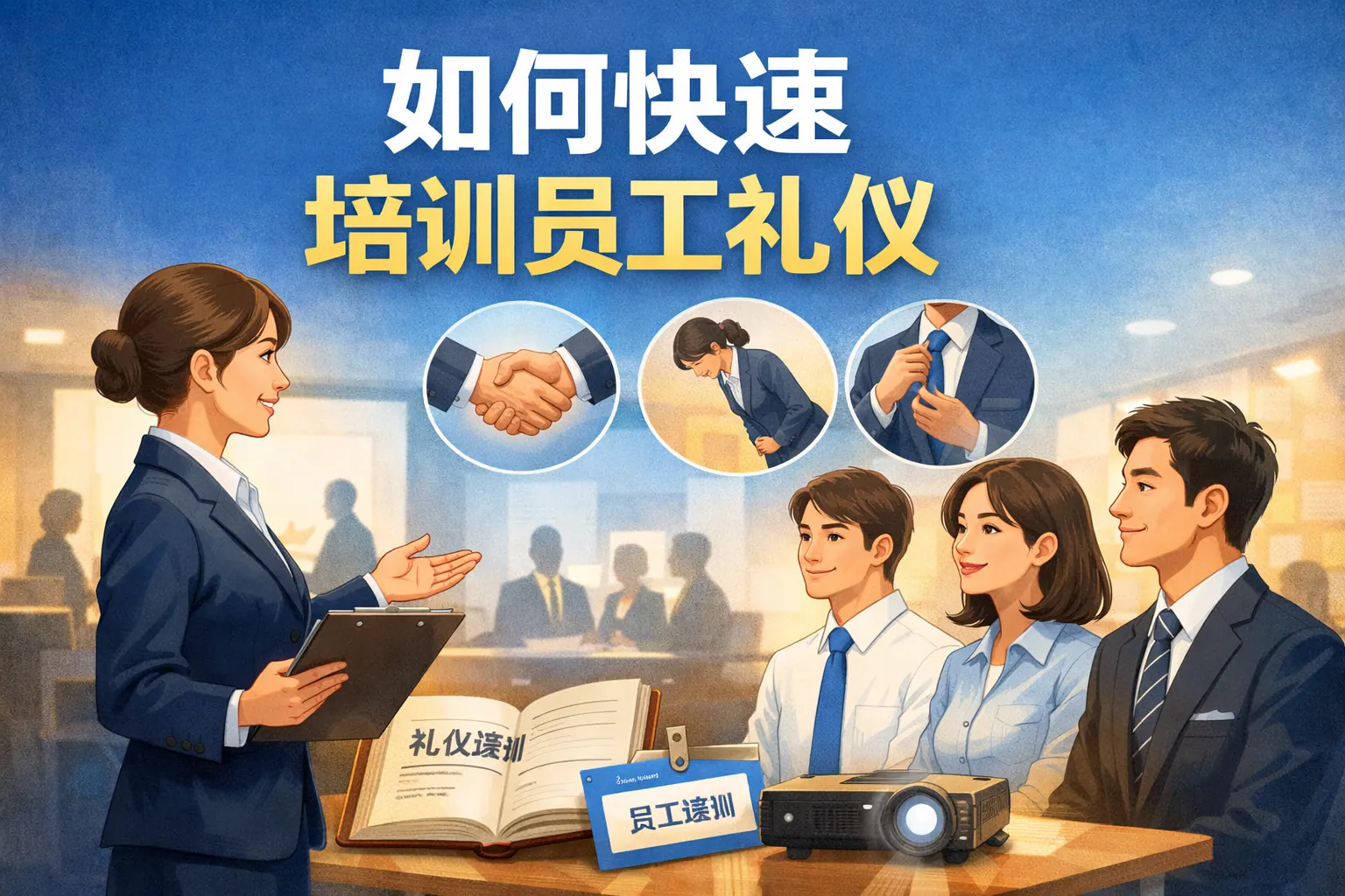 如何快速培训员工礼仪