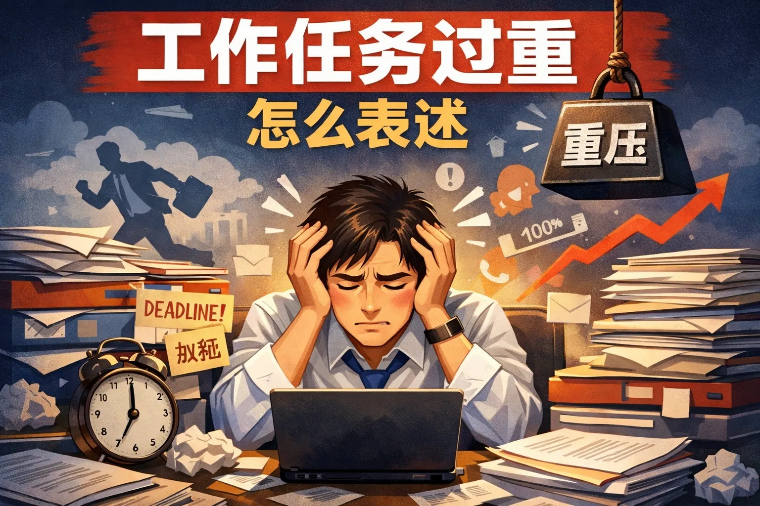 工作任务过重怎么表述