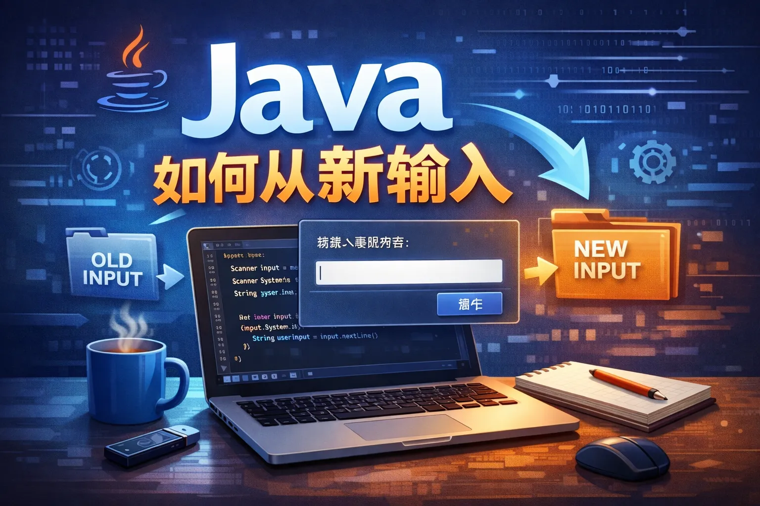 java如何从新输入