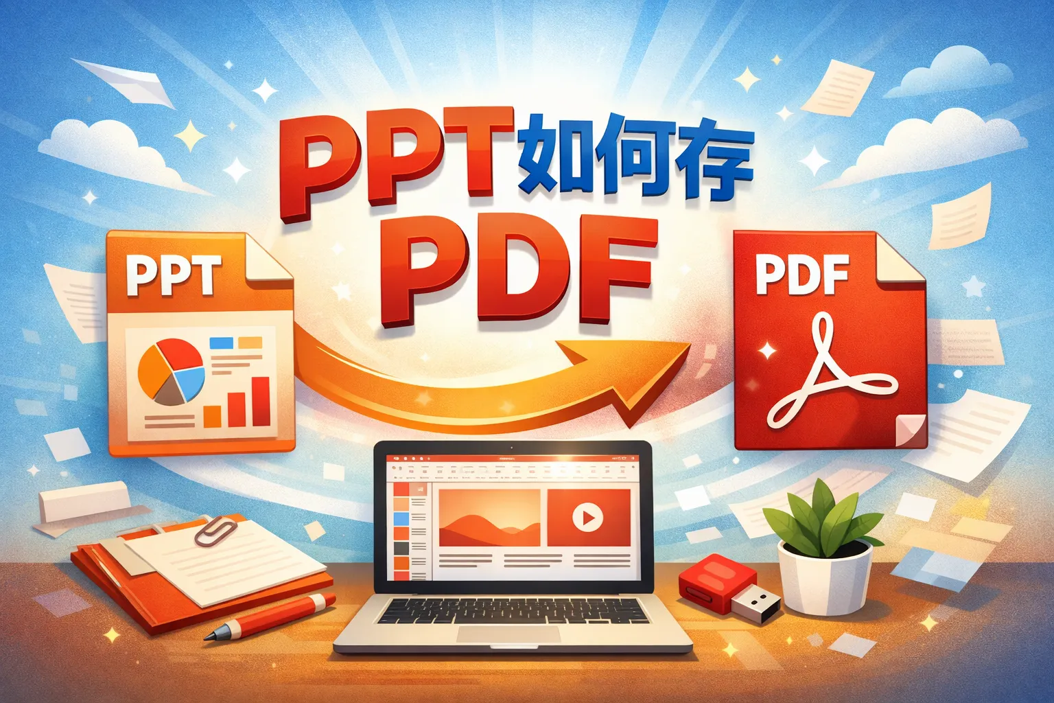 ppt如何存pdf