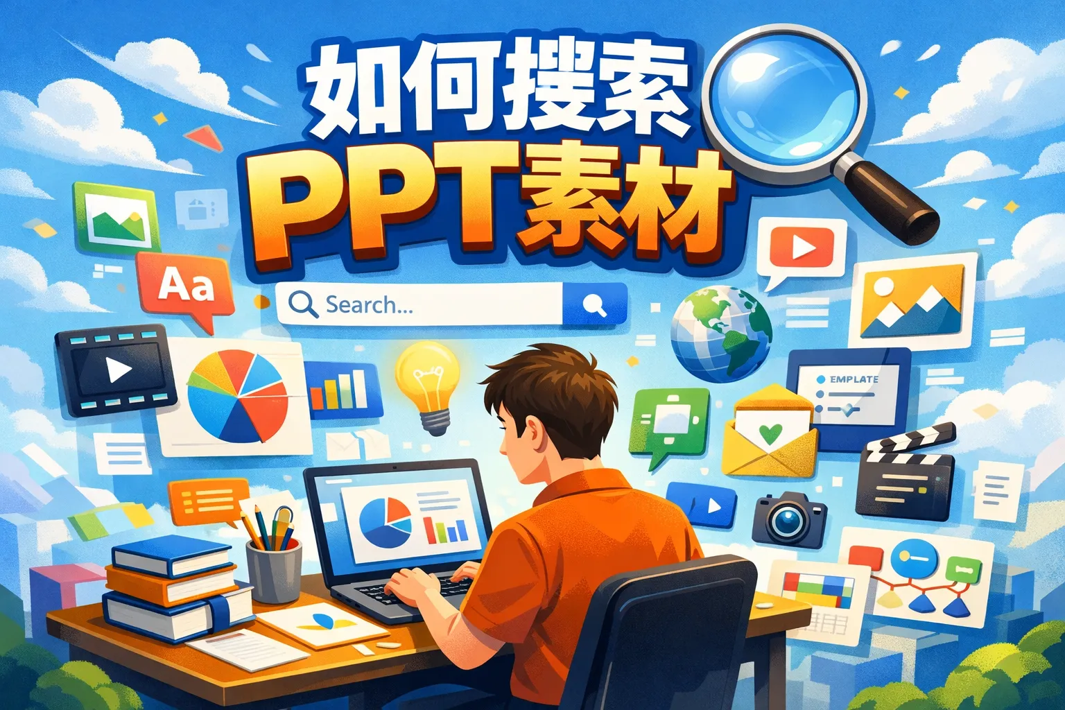 如何搜索ppt素材