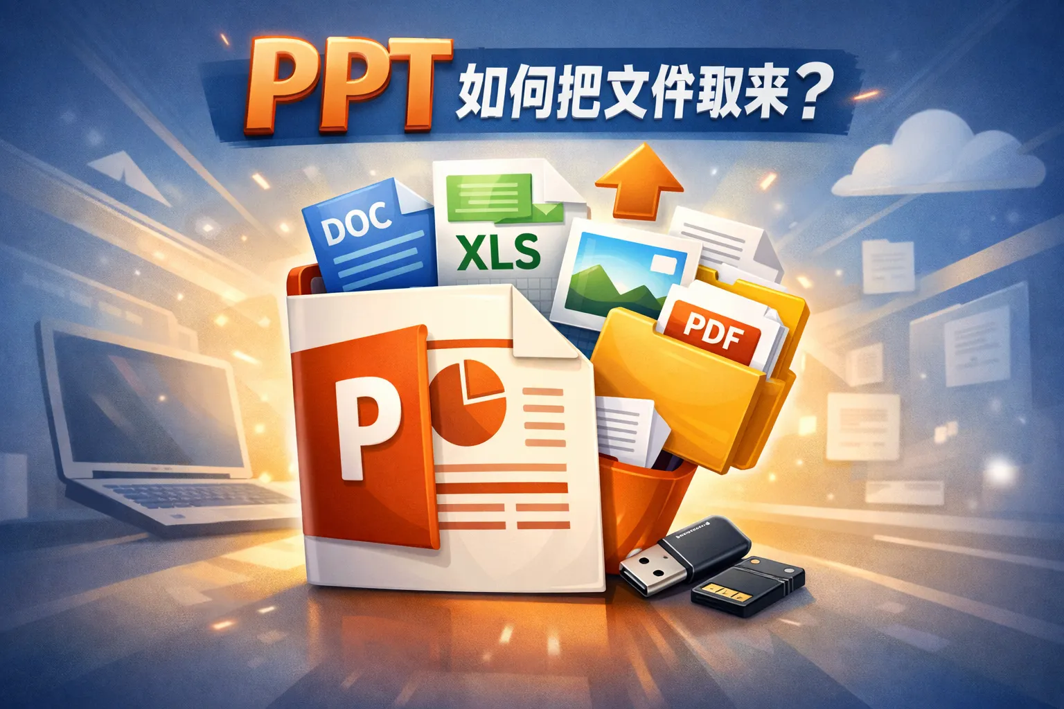 ppt如何把文件取出来