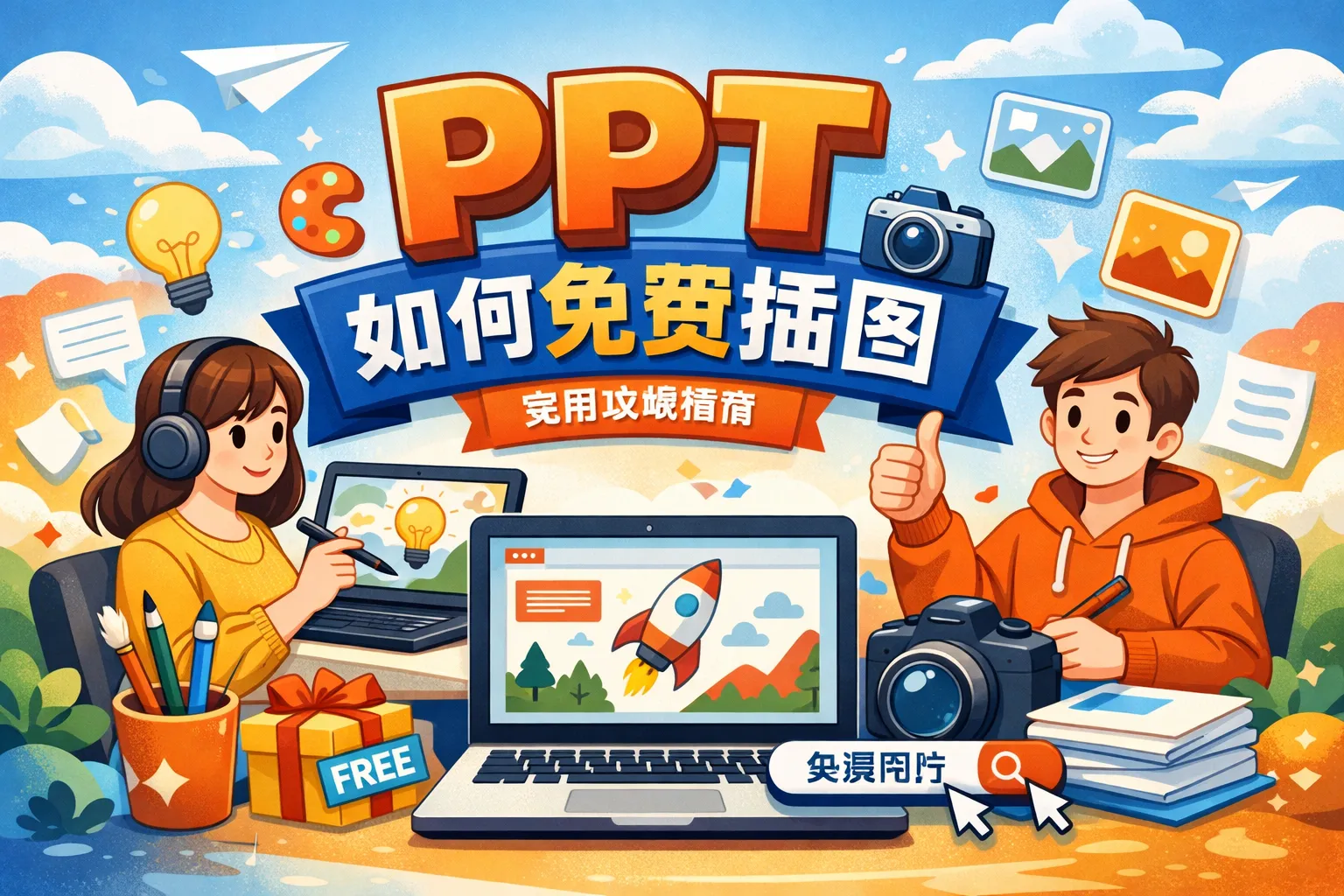 ppt如何免费插图