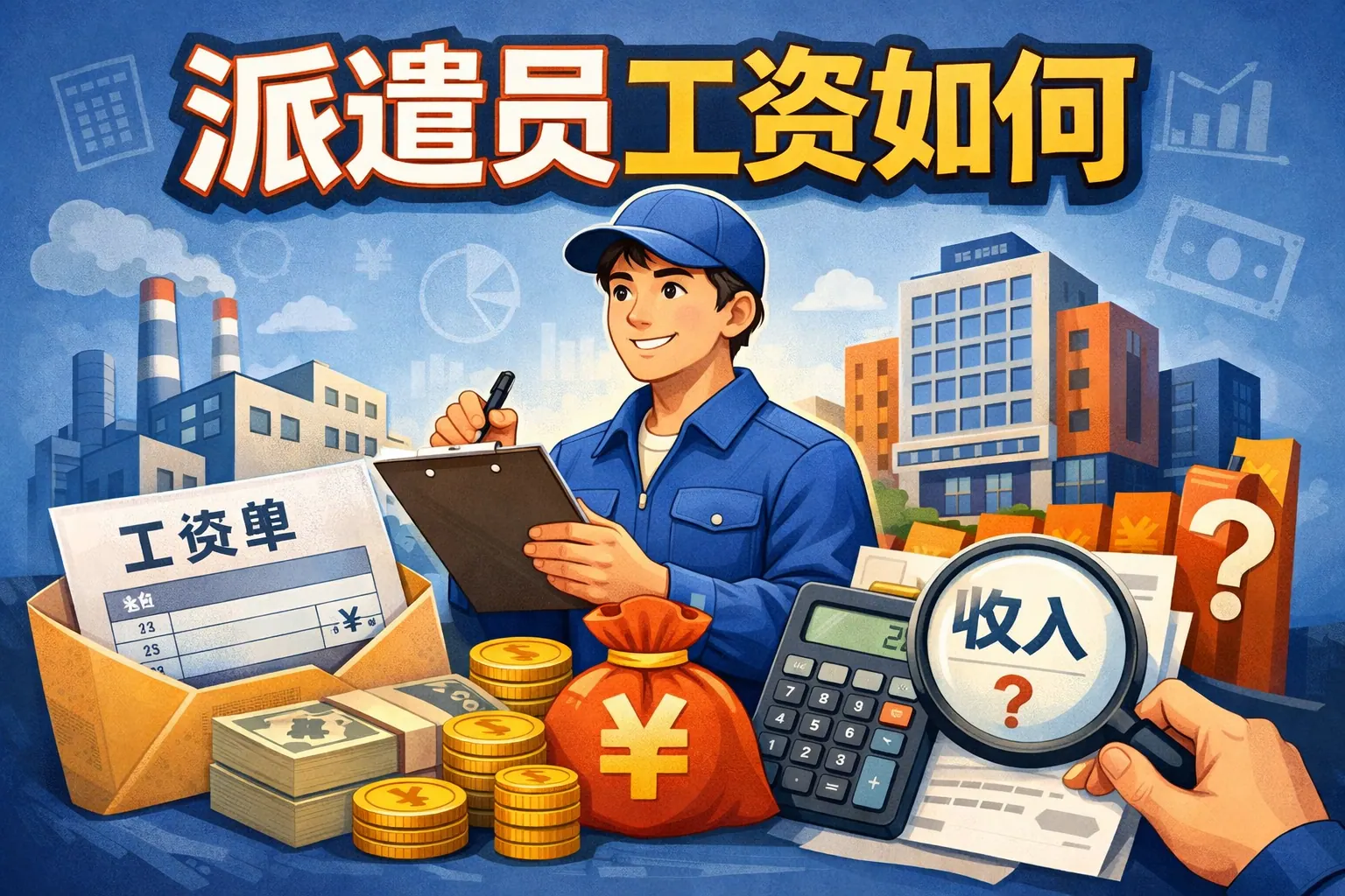 派遣员工资如何