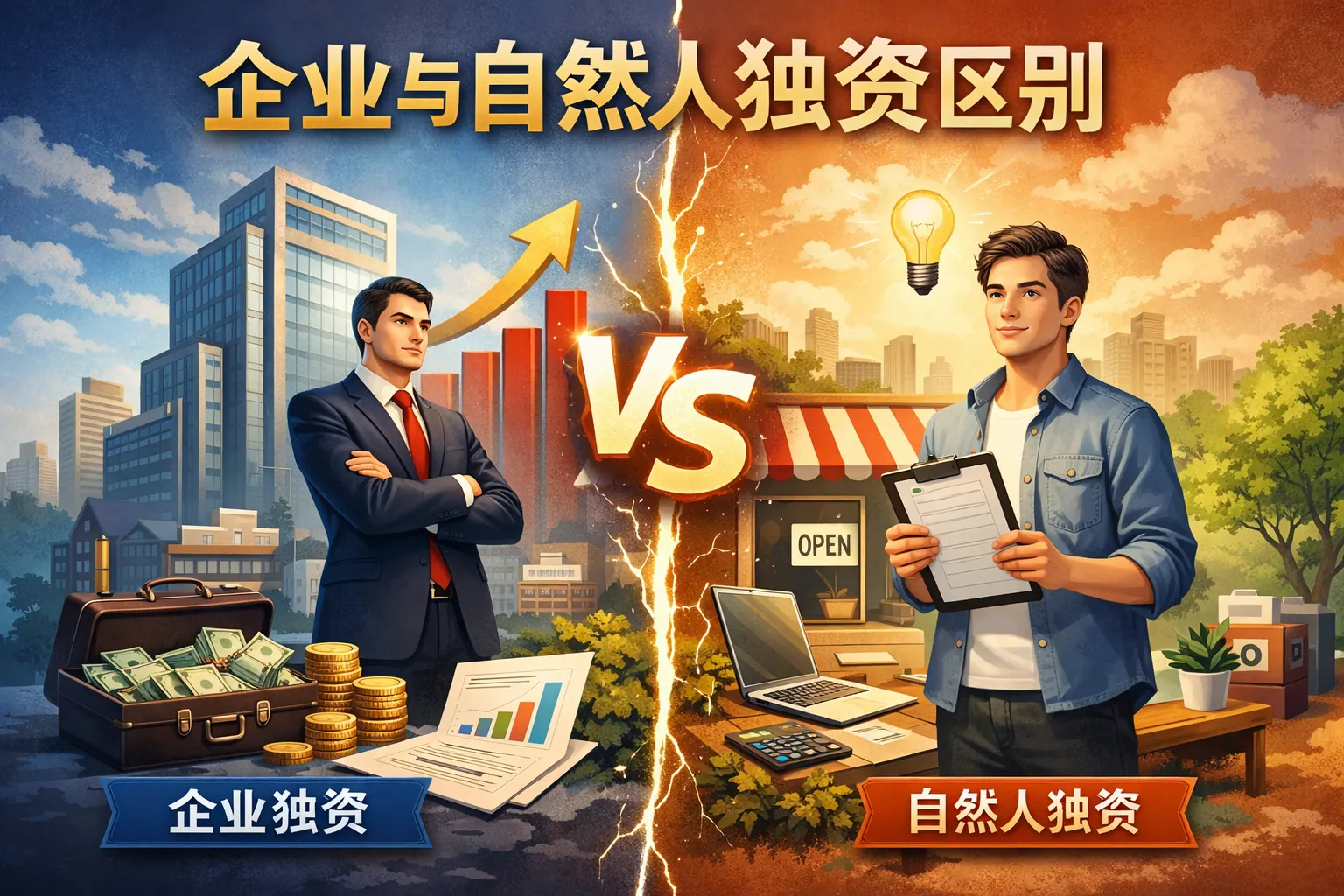 企业与自然人独资区别