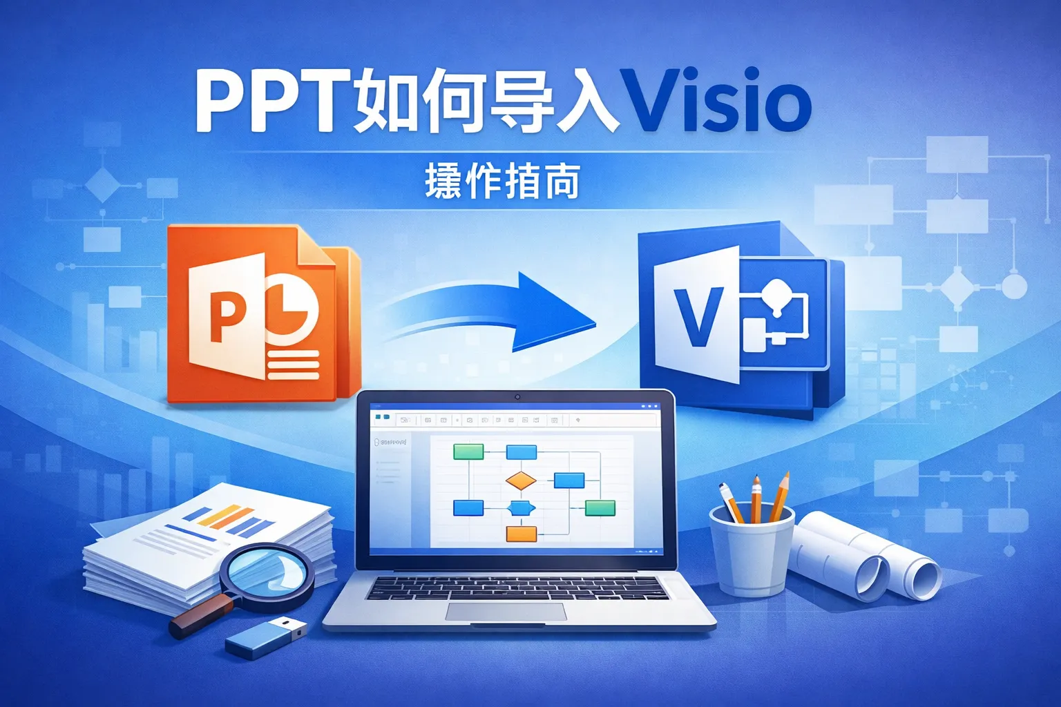 ppt如何导入viso