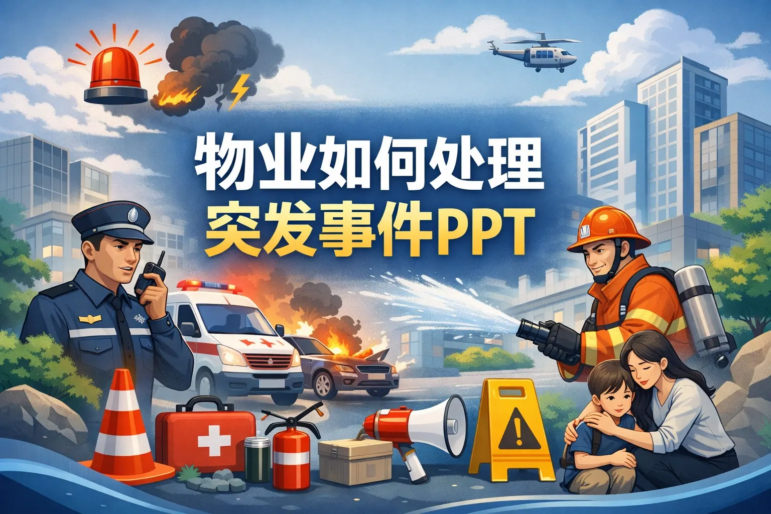 物业如何处理突发事件ppt