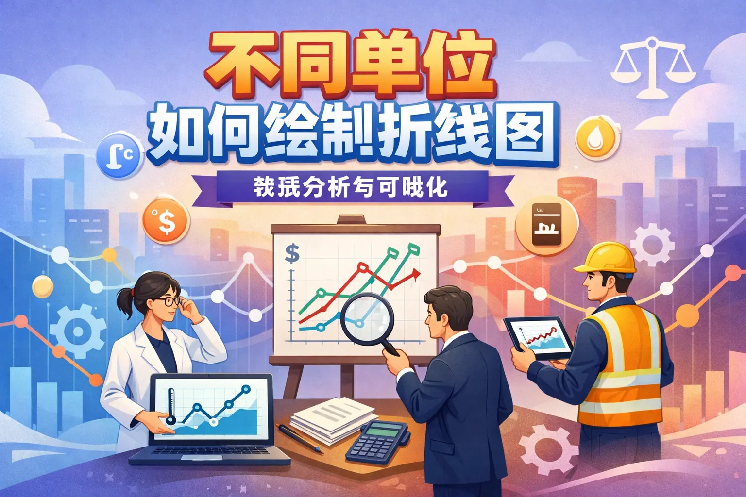 ppt不同单位如何绘制折线图