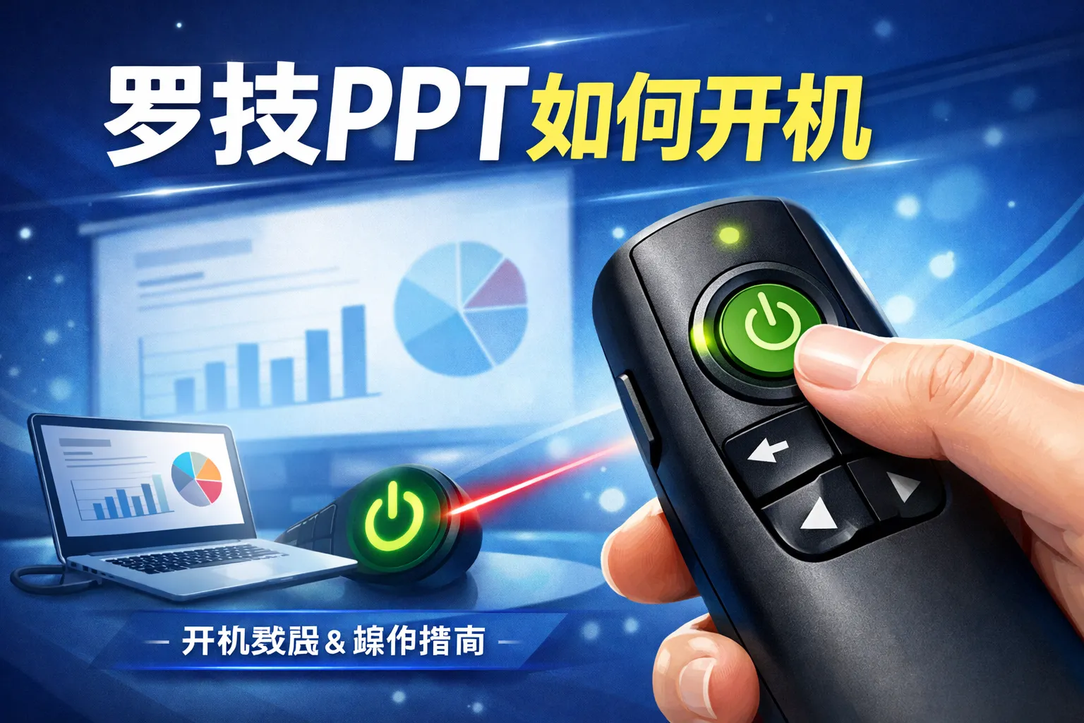 罗技ppt如何开机