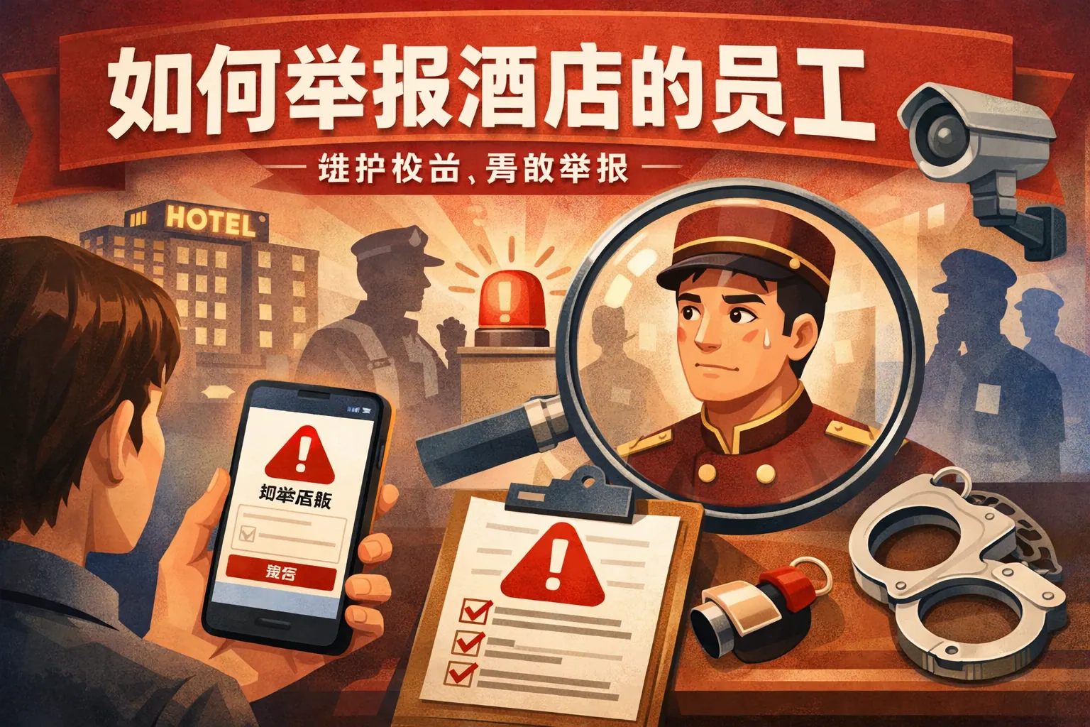 如何举报酒店的员工