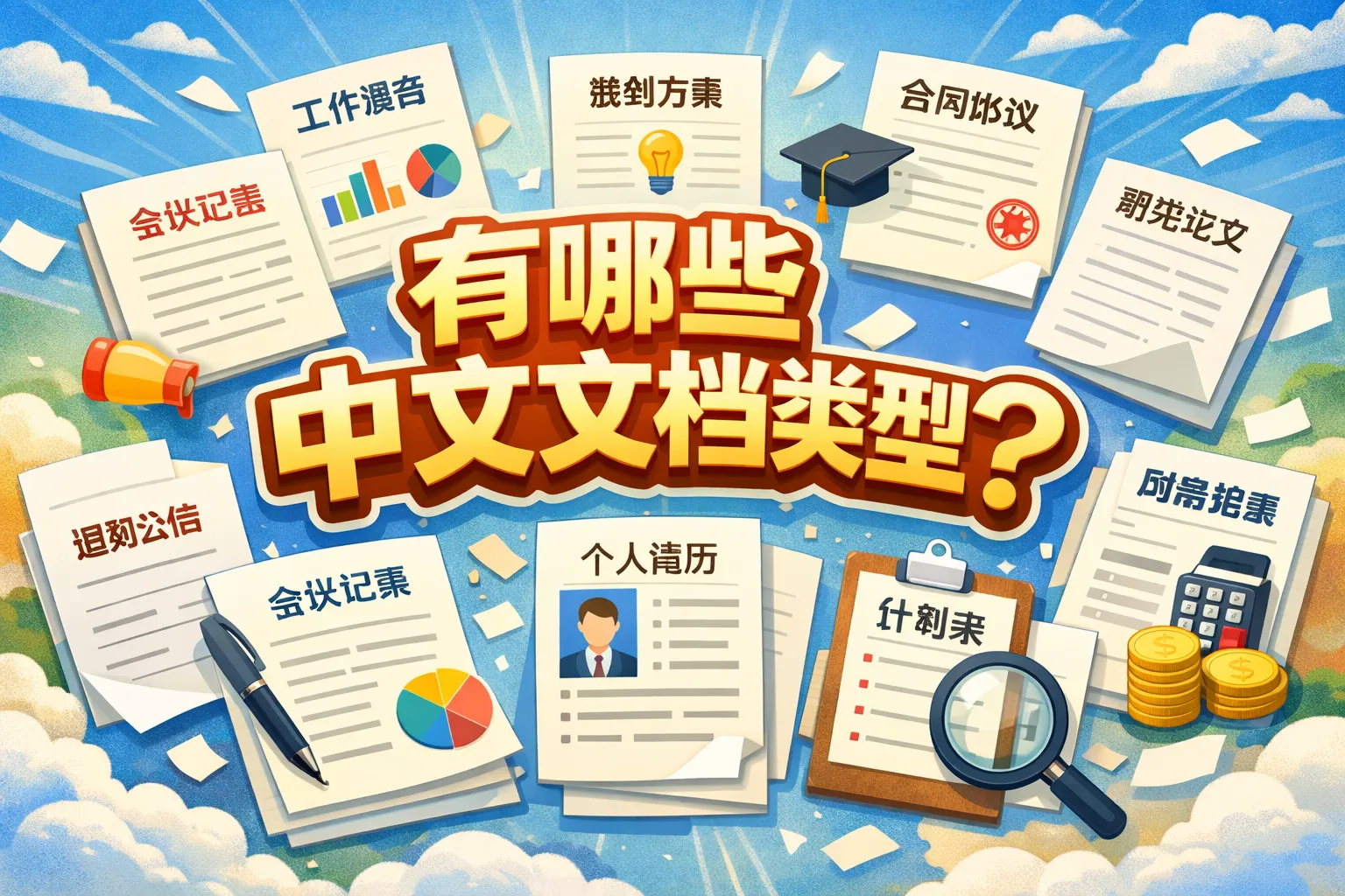 有哪些中文文档类型