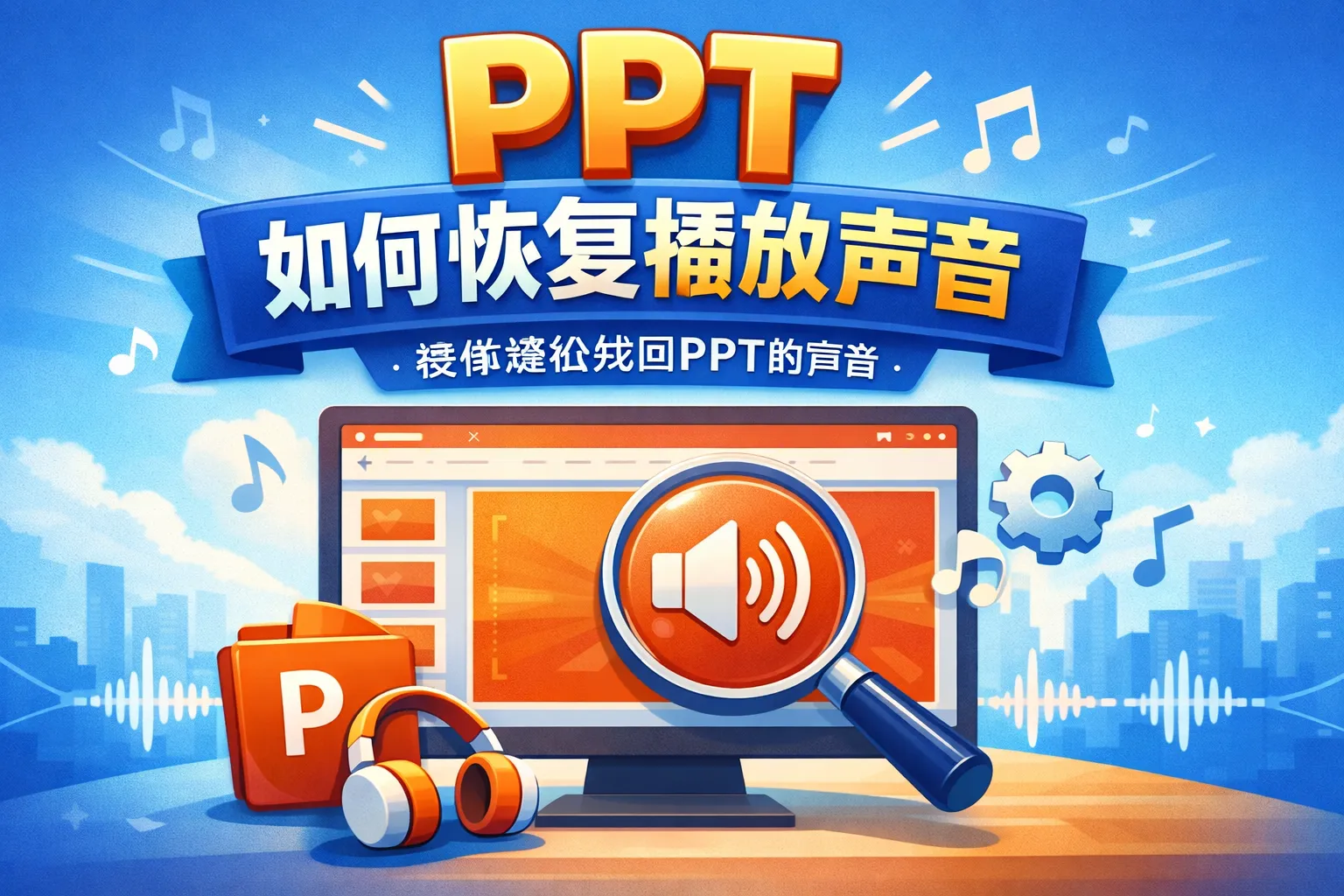 ppt如何恢复播放声音