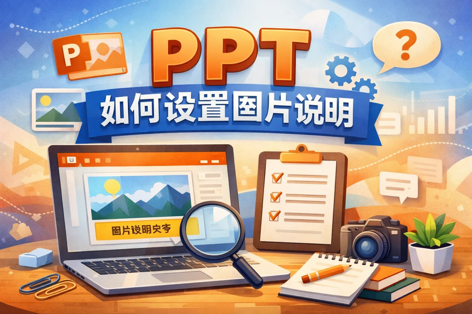 ppt如何设置图片说明