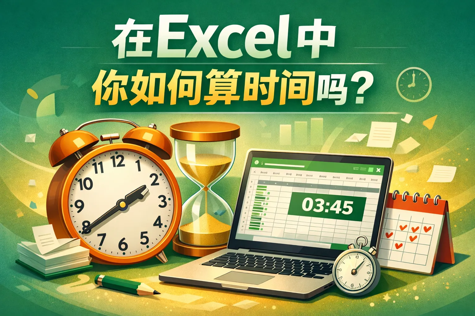 在excel你如何算时间吗