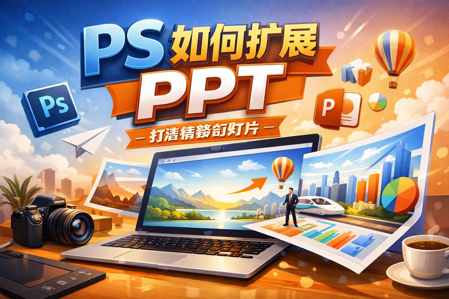 ps如何扩展ppt
