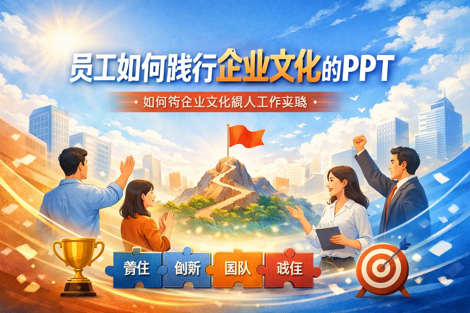 员工如何践行企业文化的ppt