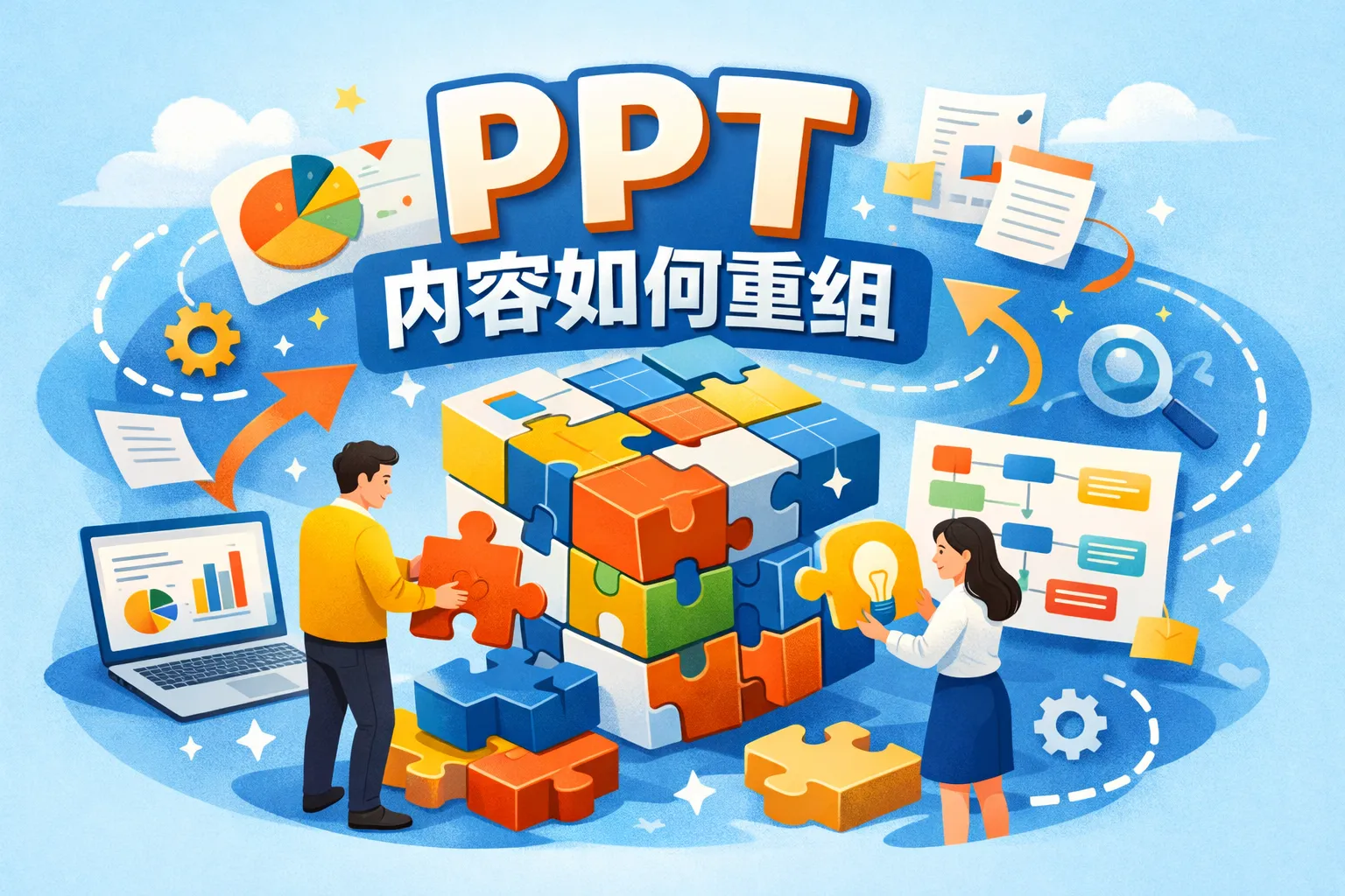 ppt内容如何重组