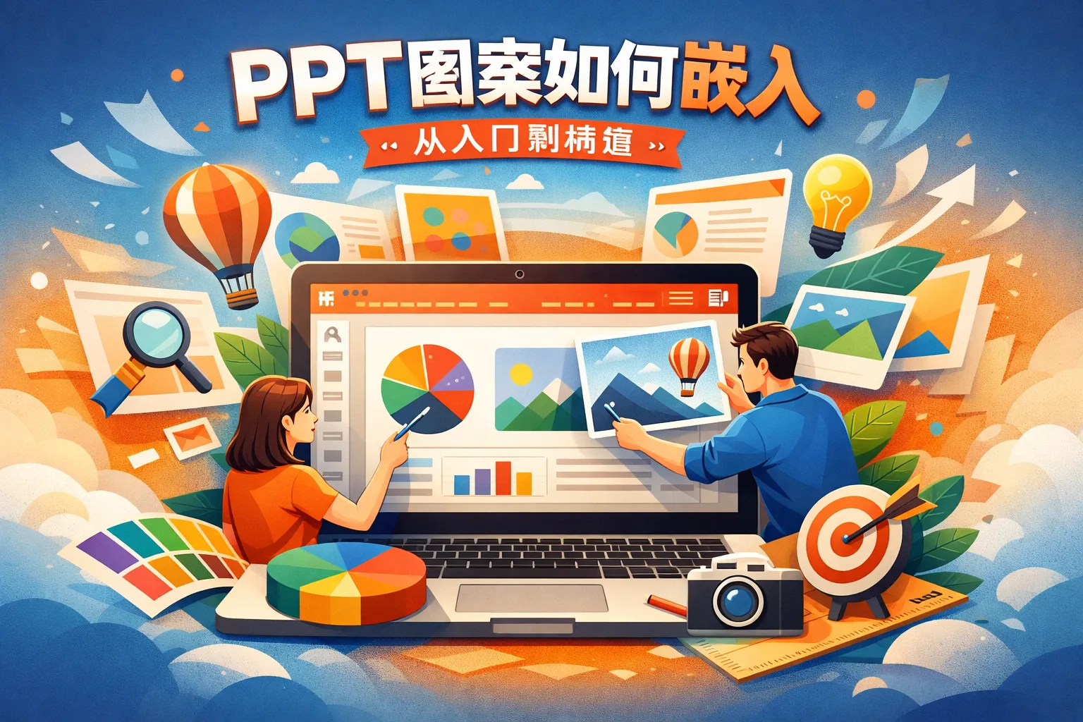 ppt图案如何嵌入