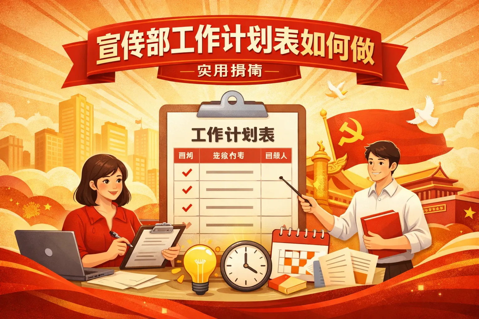 宣传部工作计划表如何做