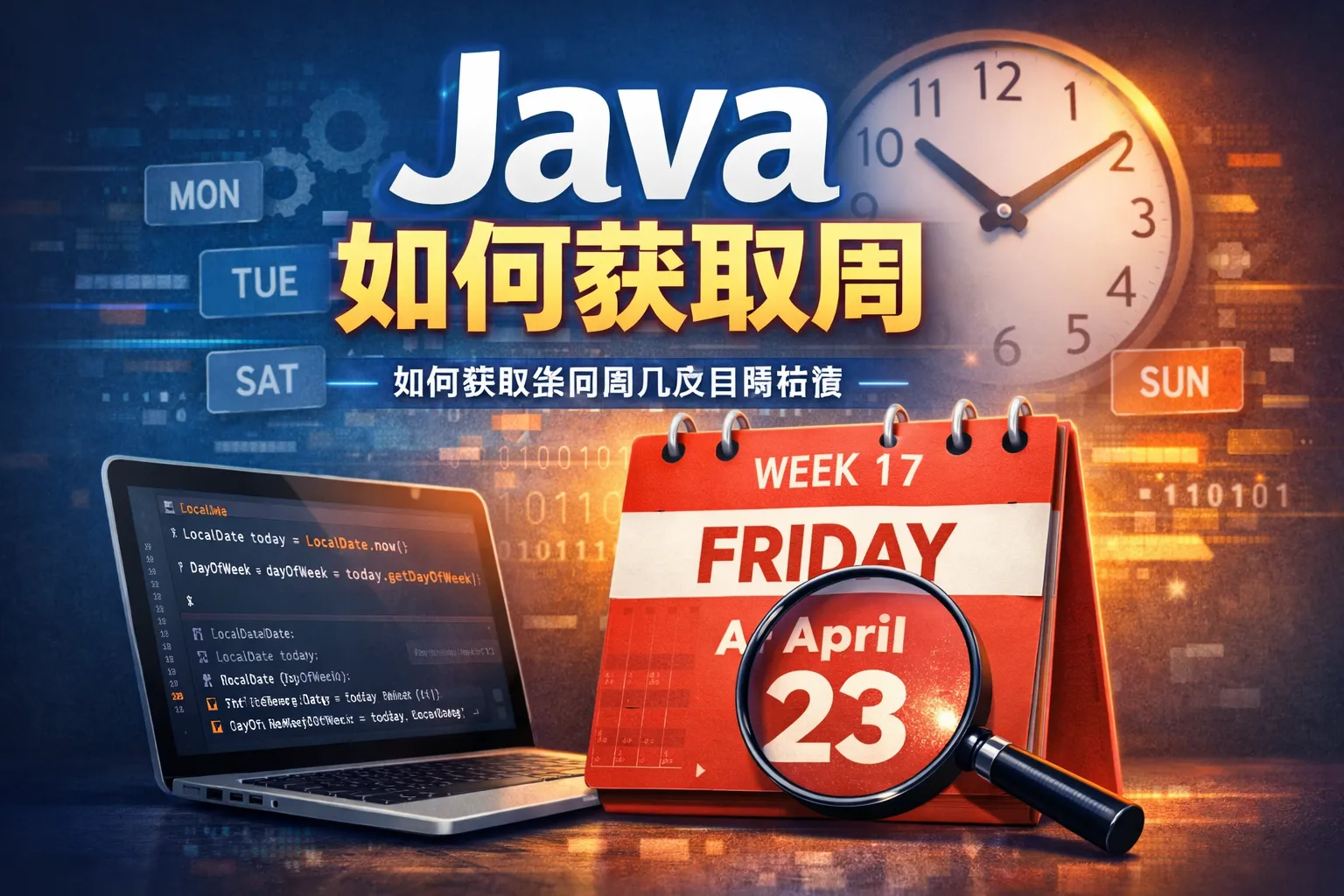 java如何获取周