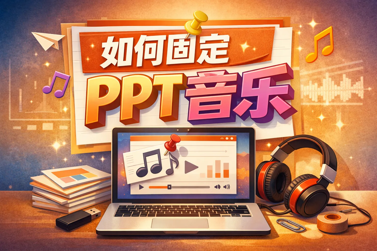 如何固定ppt音乐