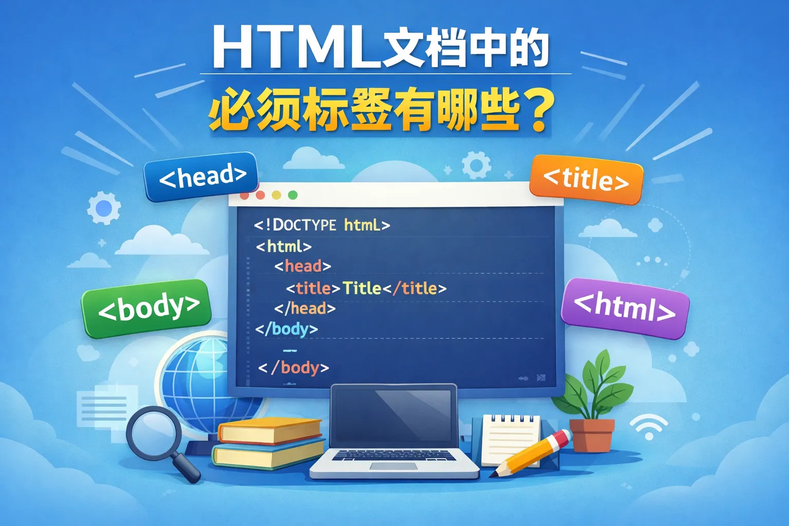 HTML文档中的必须标签有哪些