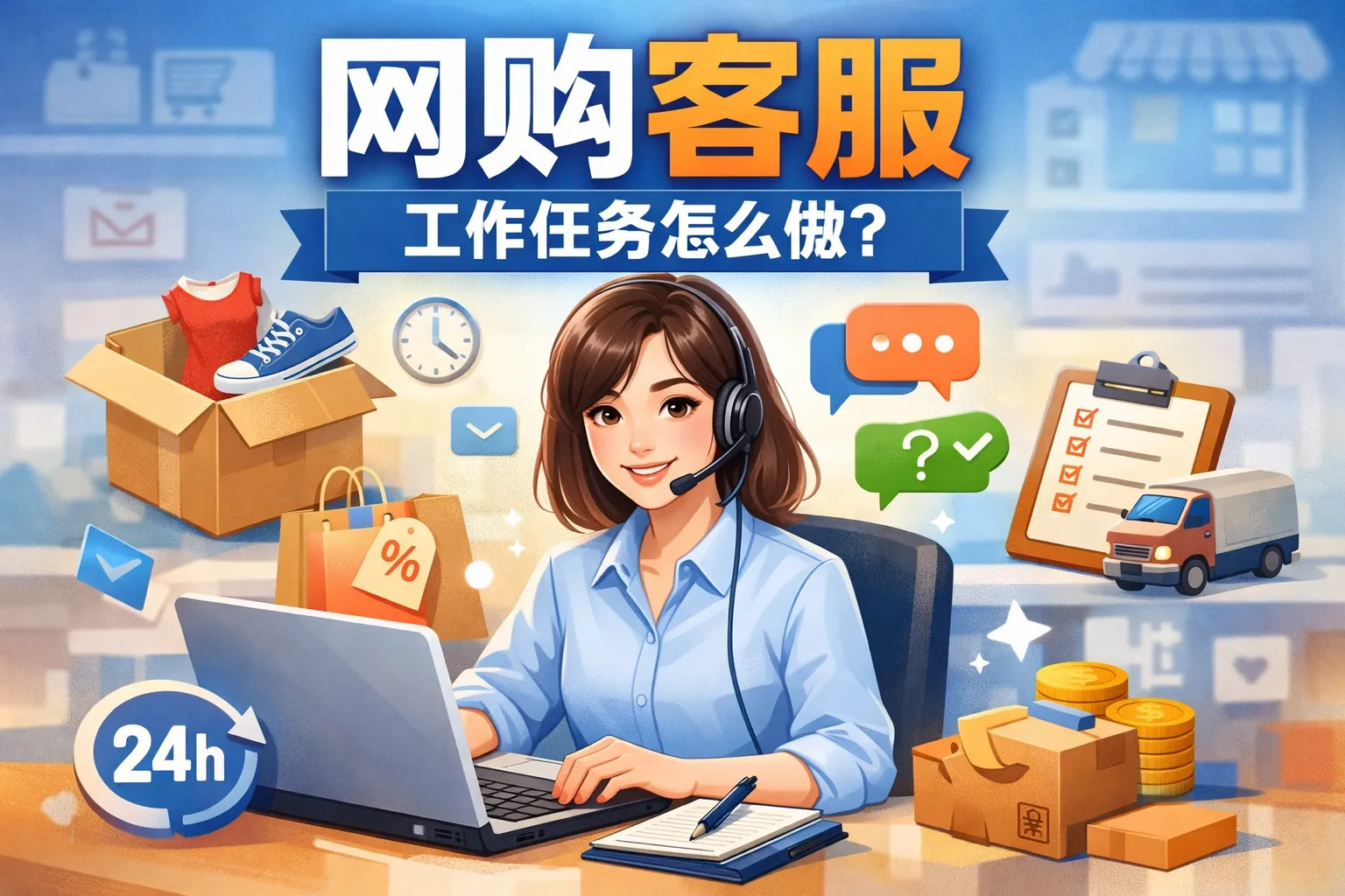 网购客服工作任务怎么做