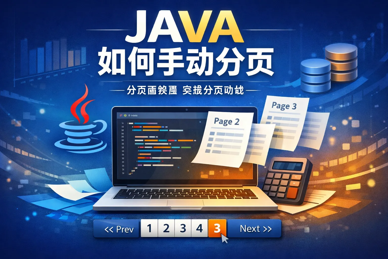 JAVA如何手动分页