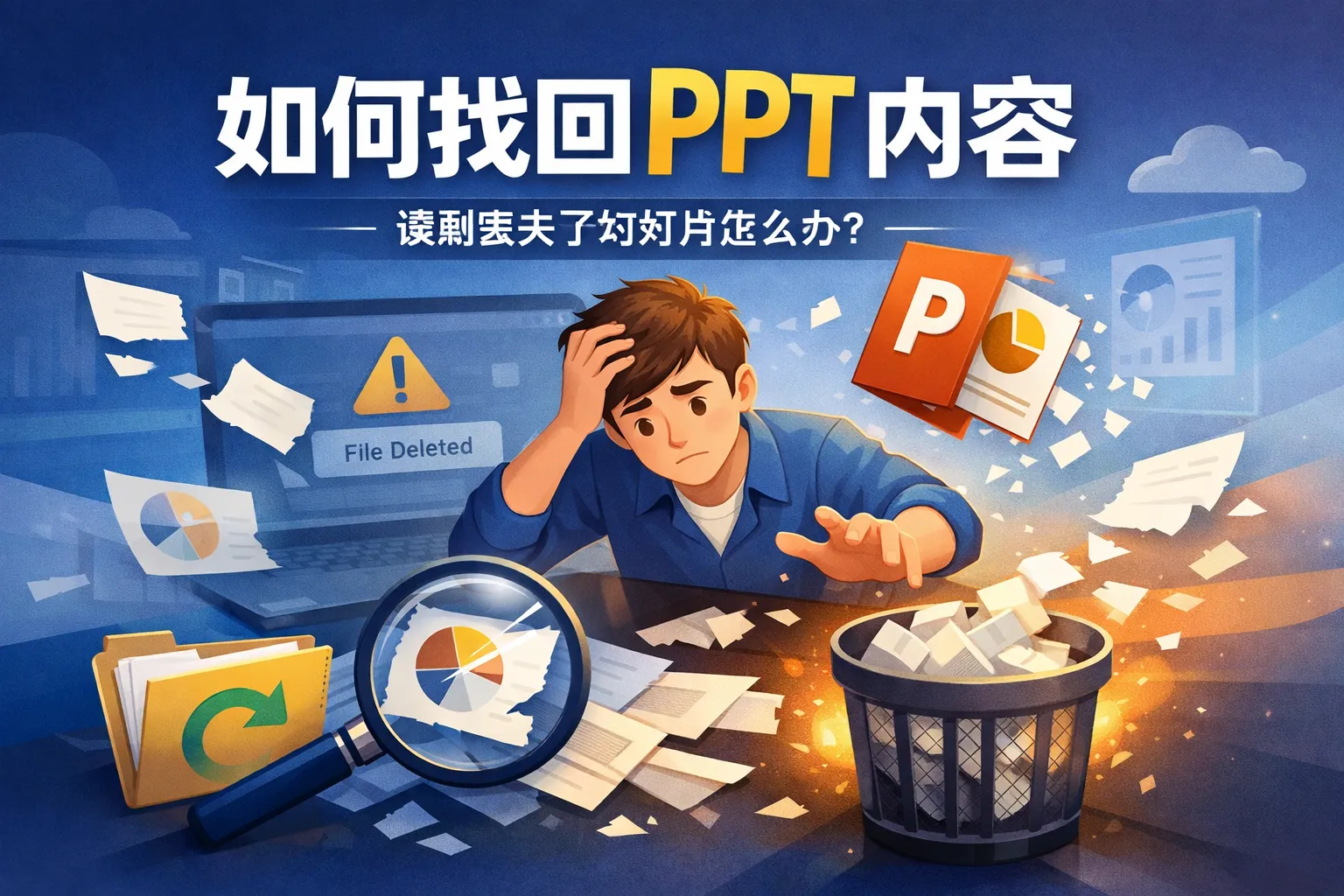 如何找回ppt内容