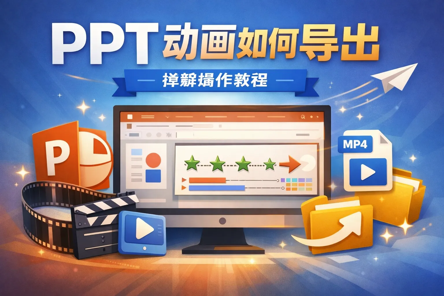 ppt 动画如何导出