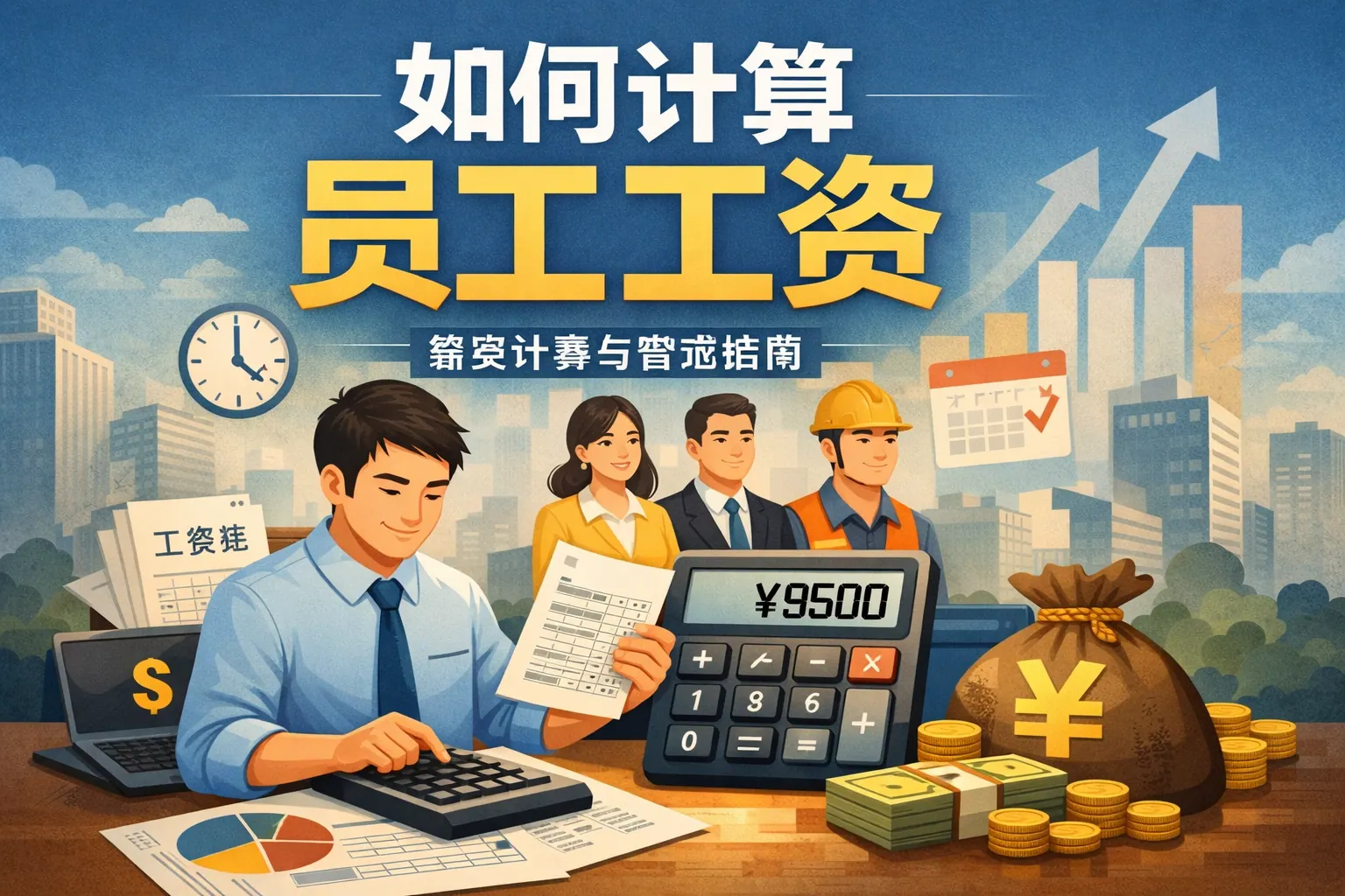 如何计算员工工资