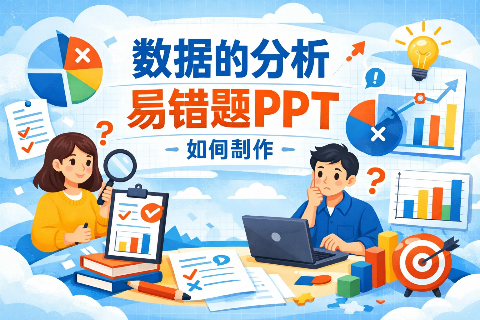 数据的分析易错题ppt如何制作