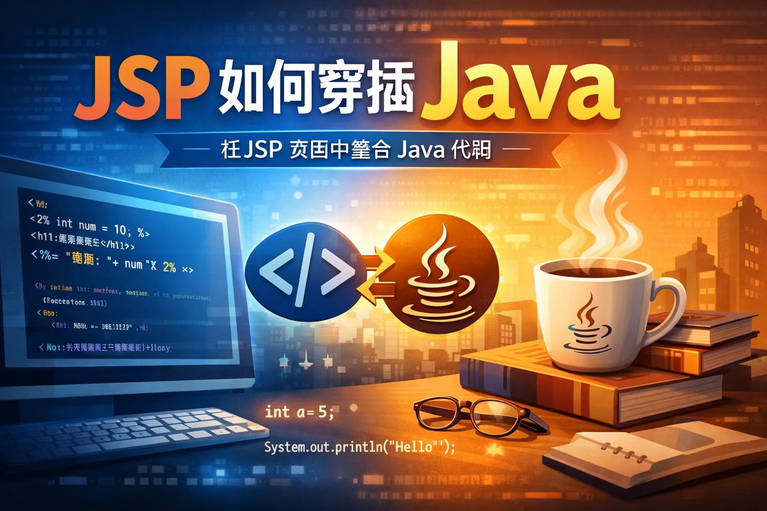 jsp如何穿插java