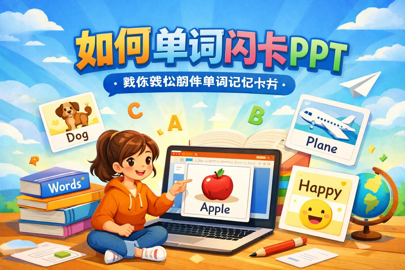 如何单词闪卡ppt