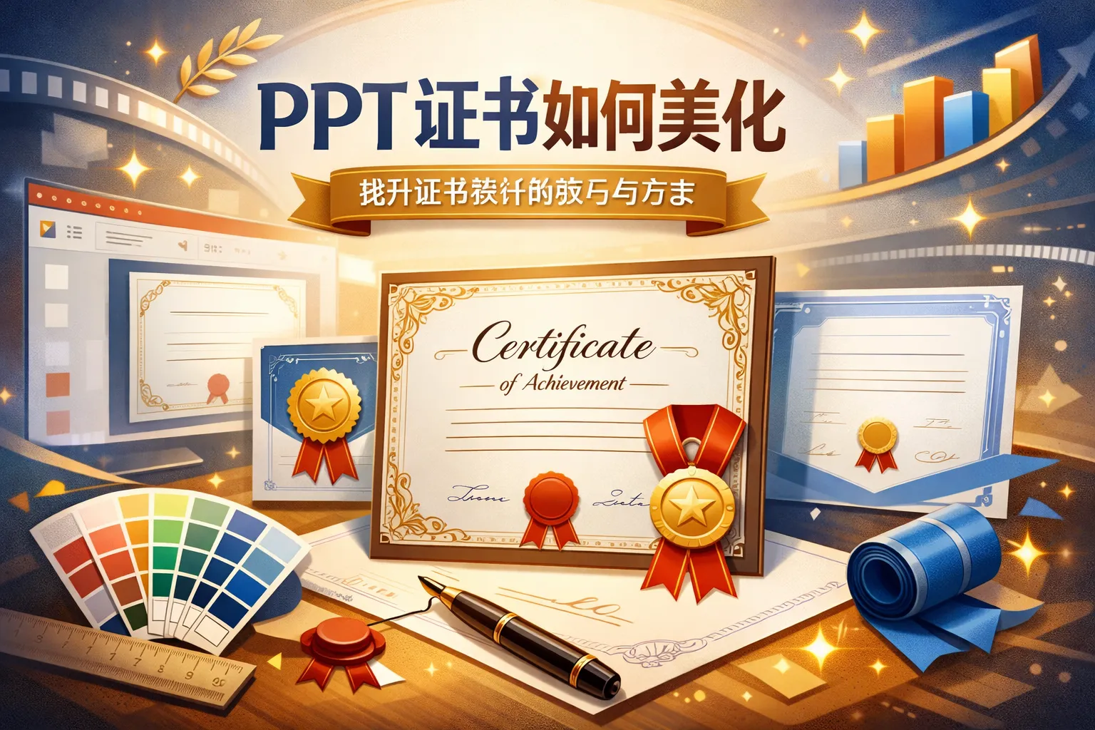 ppt证书如何美化