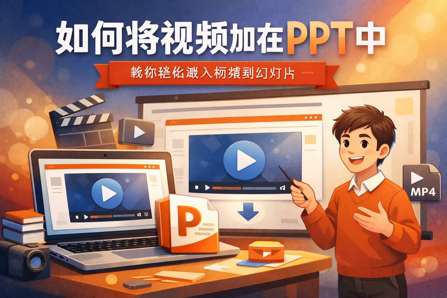 如何将视频加在PPT中