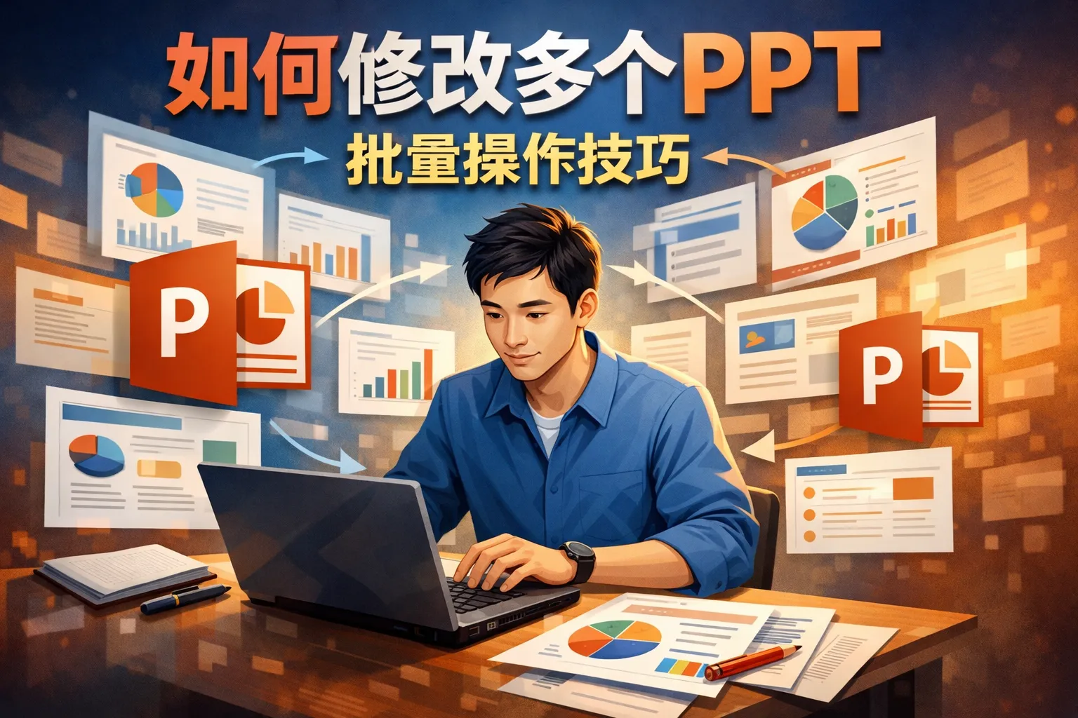 如何修改多个ppt