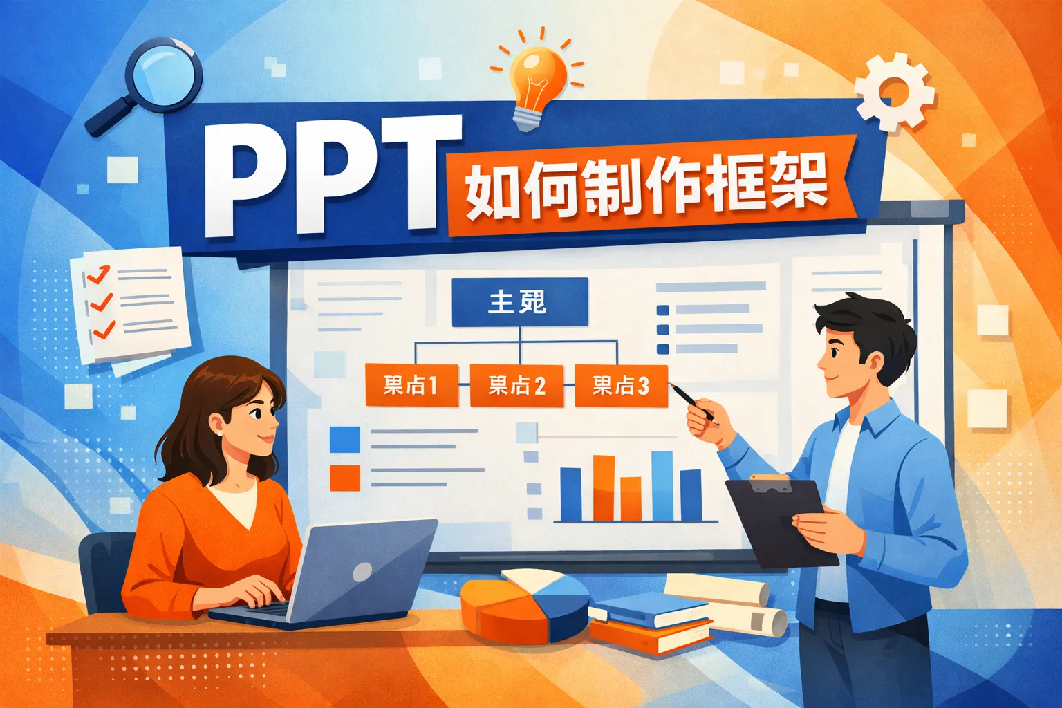 ppt如何制作框架