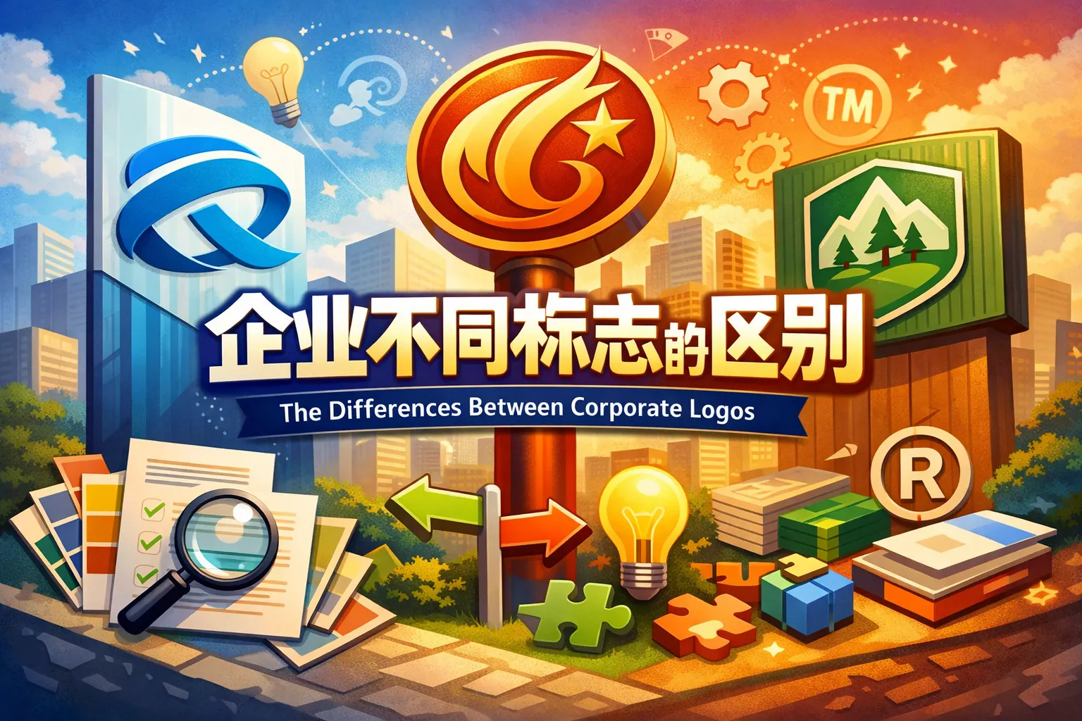 企业不同标志的区别