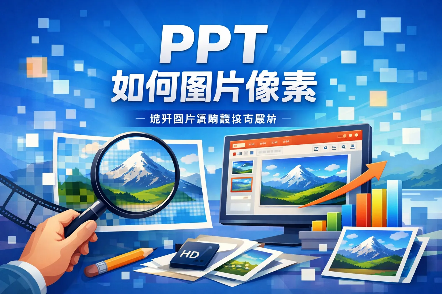 ppt如何图片像素