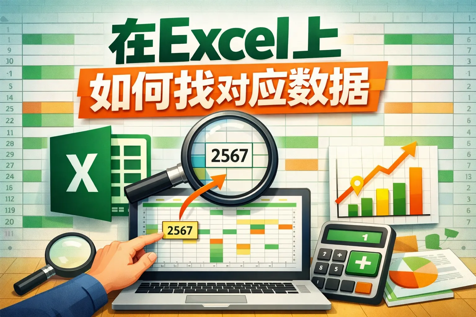 在excel上如何找对应数据