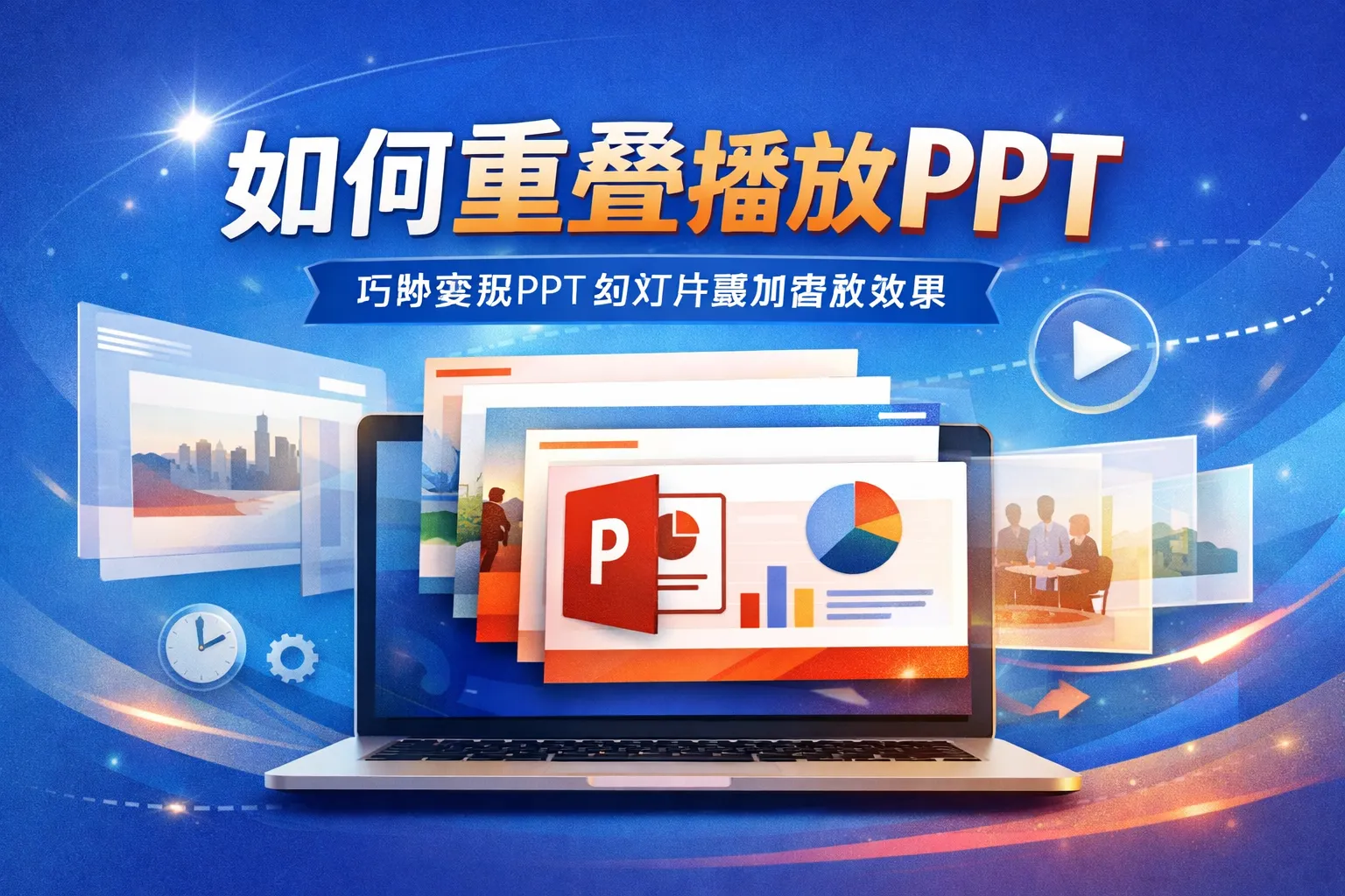 如何重叠播放PPT