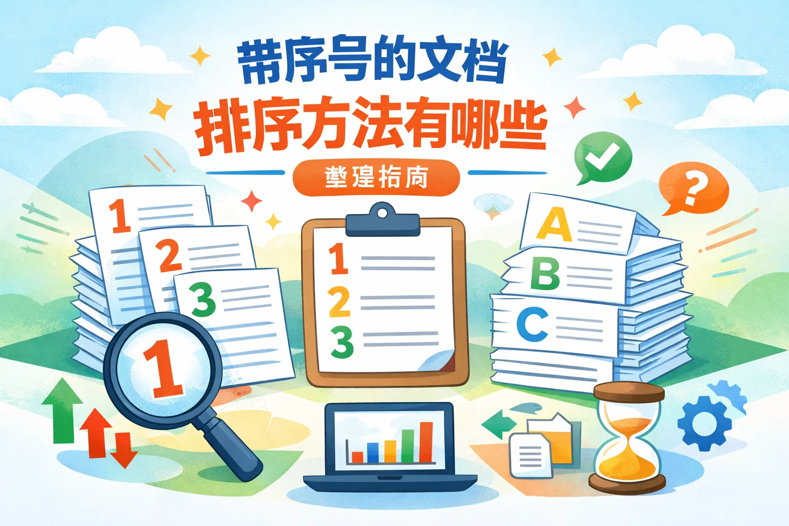 带序号的文档排序方法有哪些