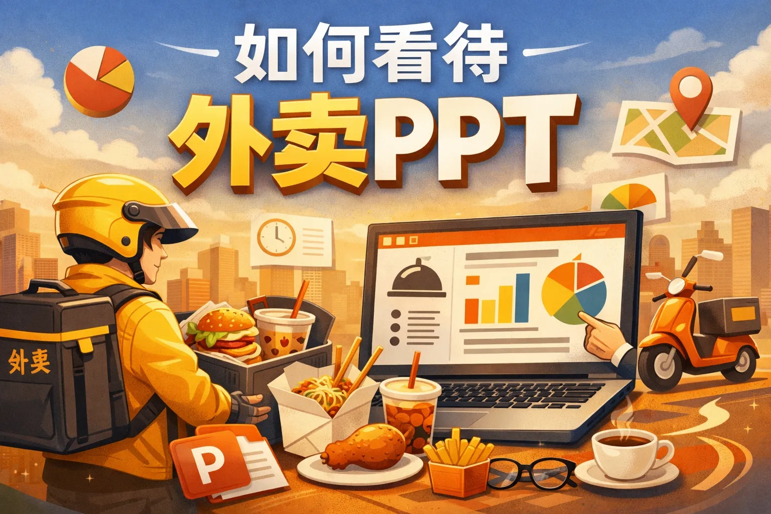 如何看待外卖ppt