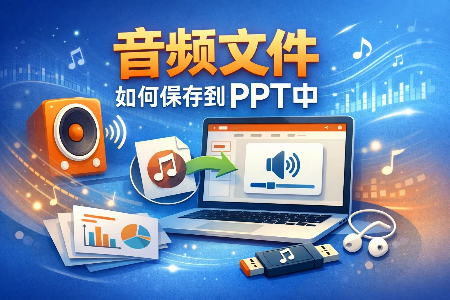 音频文件如何保存到ppt中