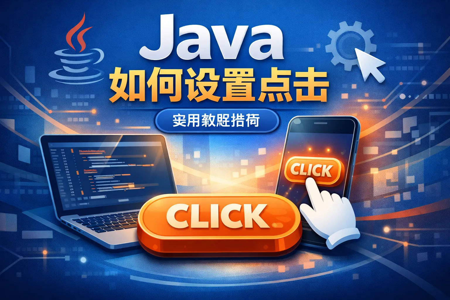 java如何设置点击